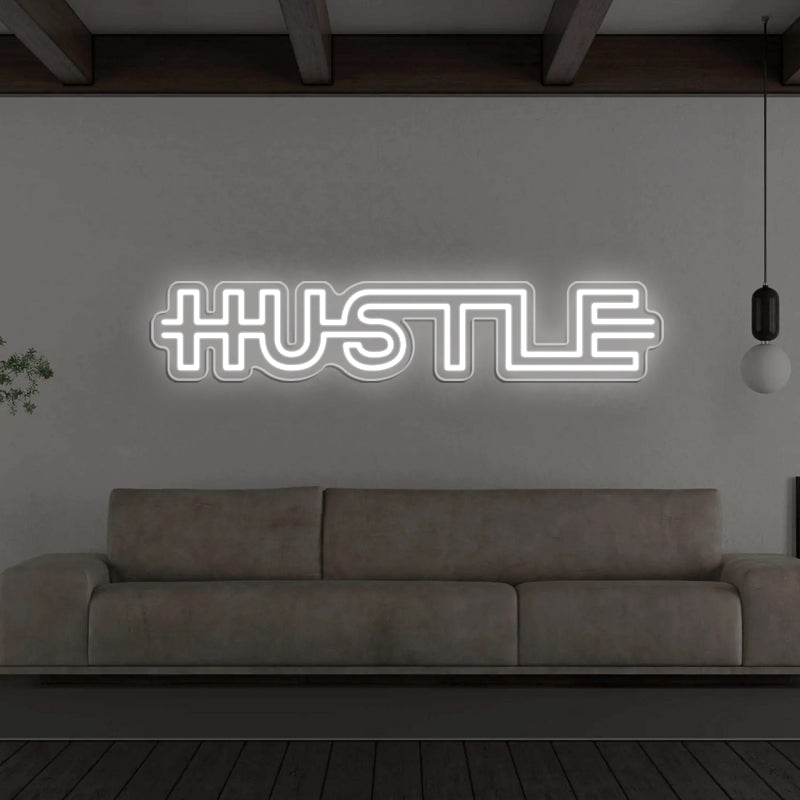 Hustle Neon Sign For Home