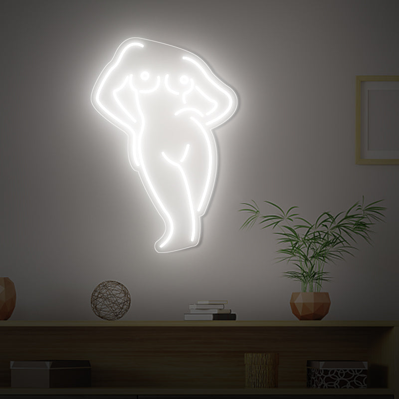 Frauen Körperform Neon Zeichen für Schlafzimmer