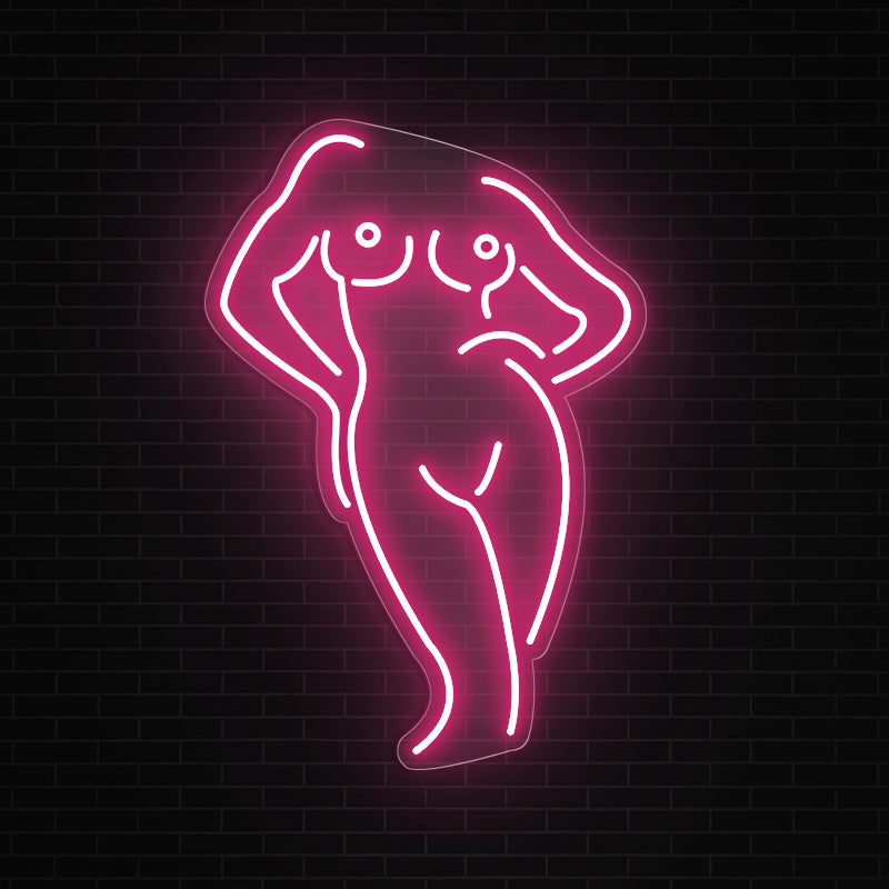 Women Body Shape Neon Sign For Bedroom