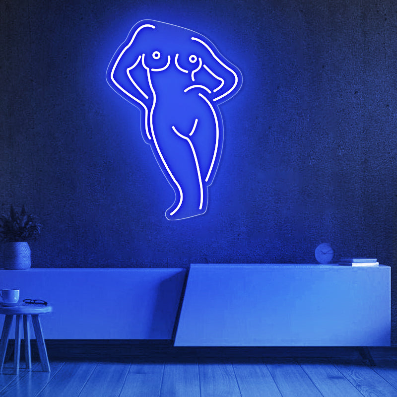 Frauen Körperform Neon Zeichen für Schlafzimmer