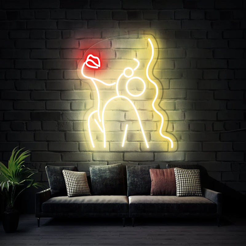 Women Shape Neon Sign For Bedroom