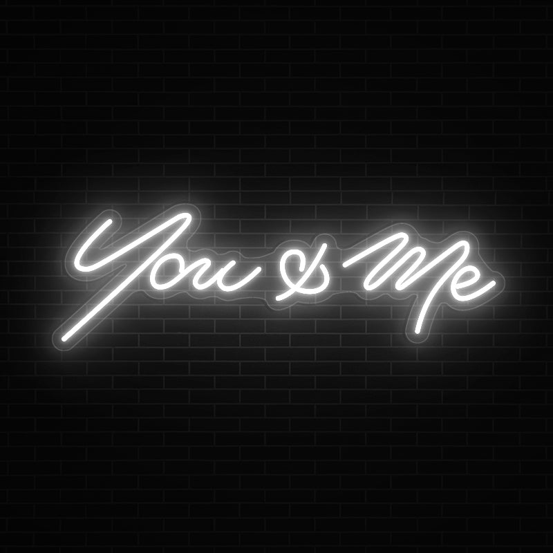 You & Me Neon Sign Decor