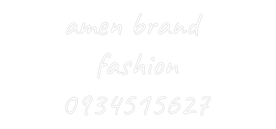 CUSTOM DESIGNED: amen brand 
...